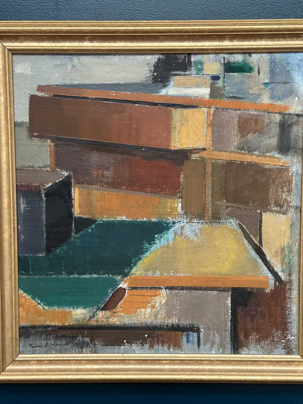 “Cubist Rooftops” by Gustav Adolf Johansson