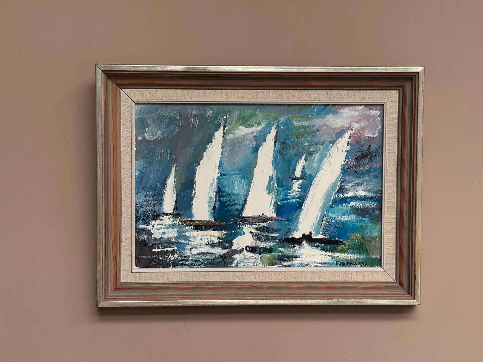 “Sailboats” by Bertil Thorell (1908–1984)