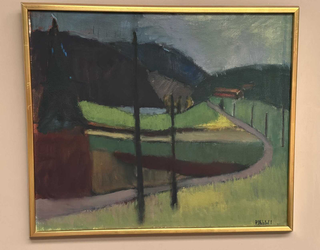 “Landscape” by Anna‑Stina Lorentze Nilstoft (1928–2017)