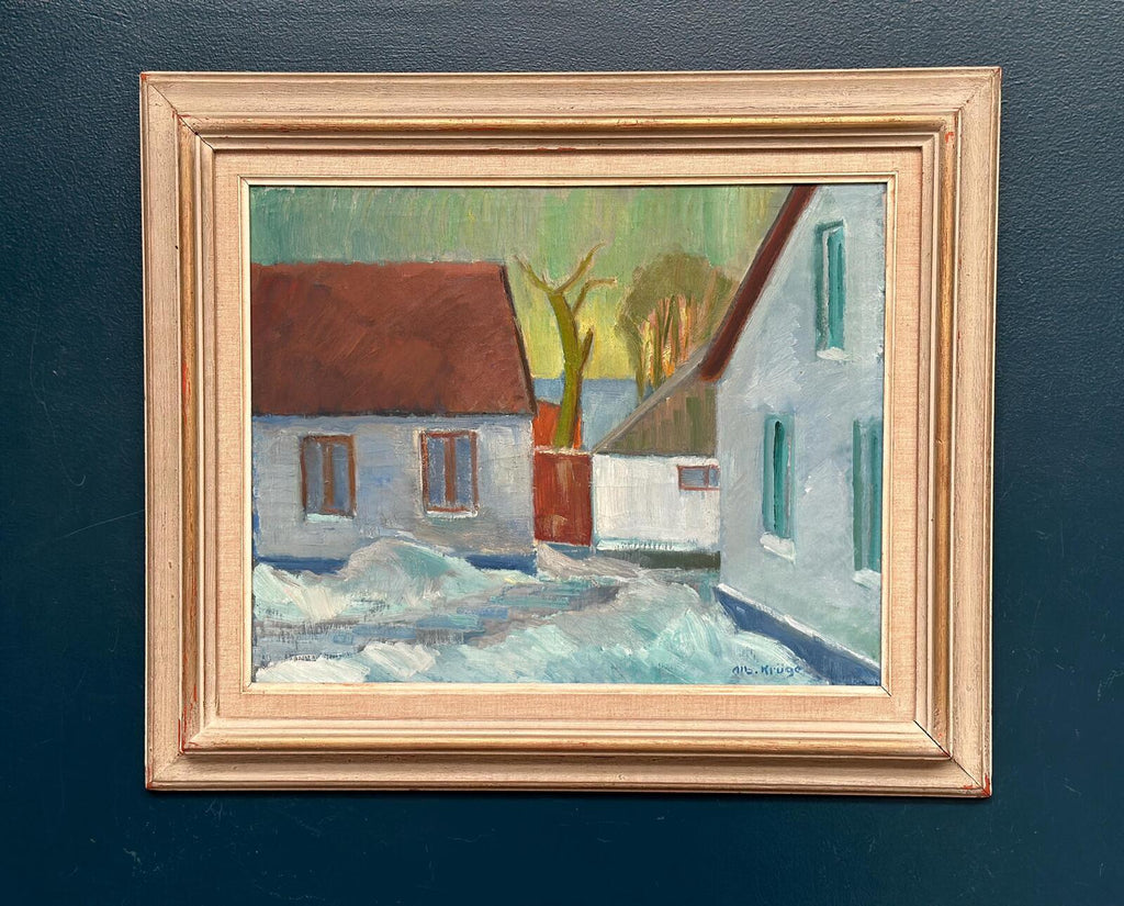 “Vinter Kväll Viks” by Albert Krüger (1885–1965)