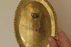 Pair Of Mid Century Swedish Brass Sconces Dated 1944