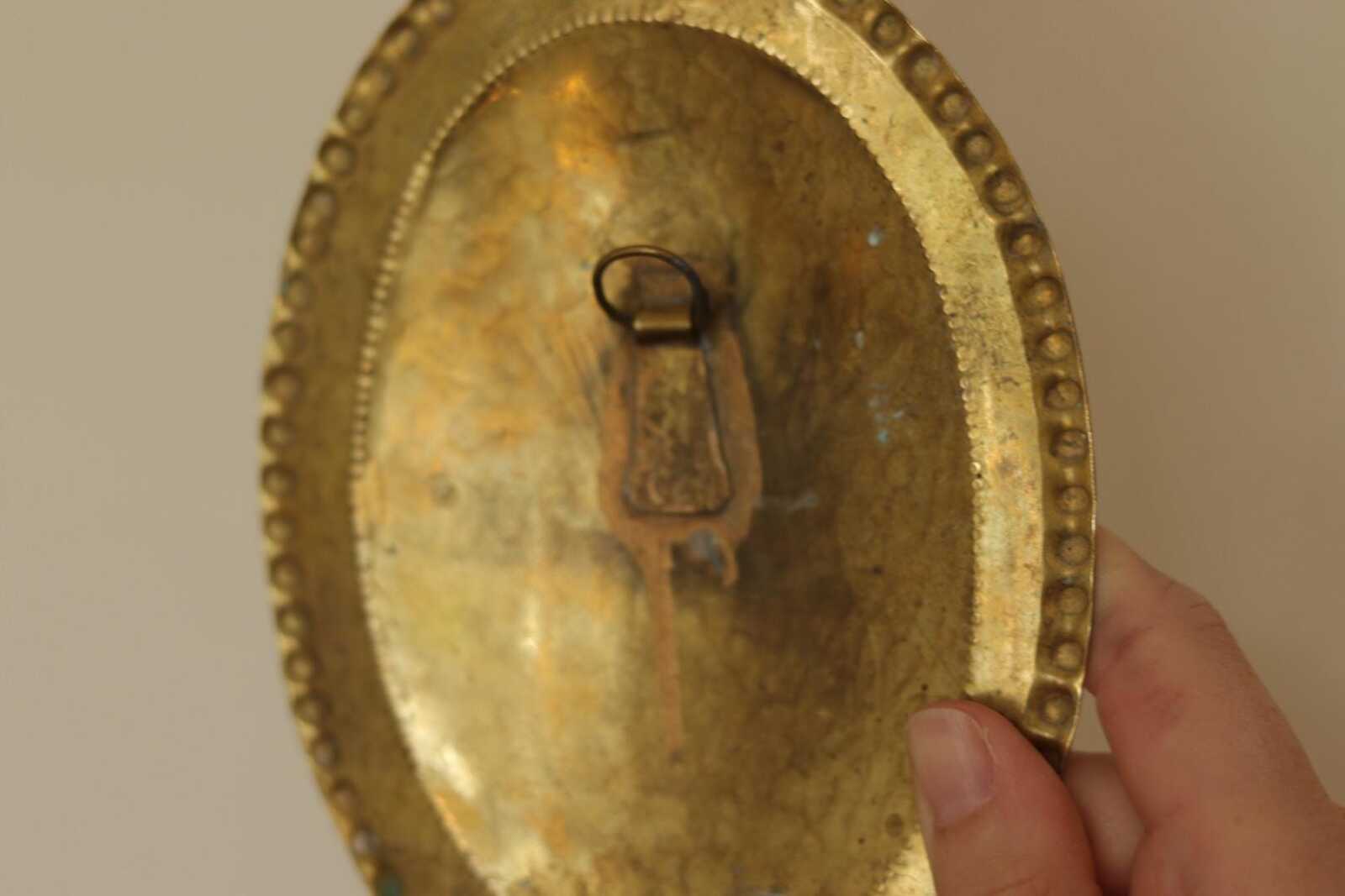 Pair Of Mid Century Swedish Brass Sconces Dated 1944