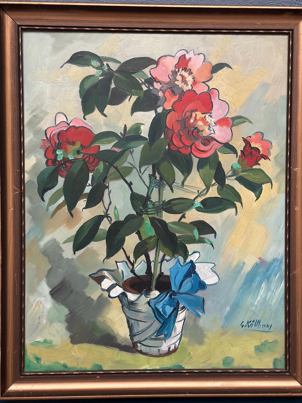 "Flower Motif in Pot” by G. Källbom