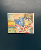 “Blue Jugs and Lemon” by Off