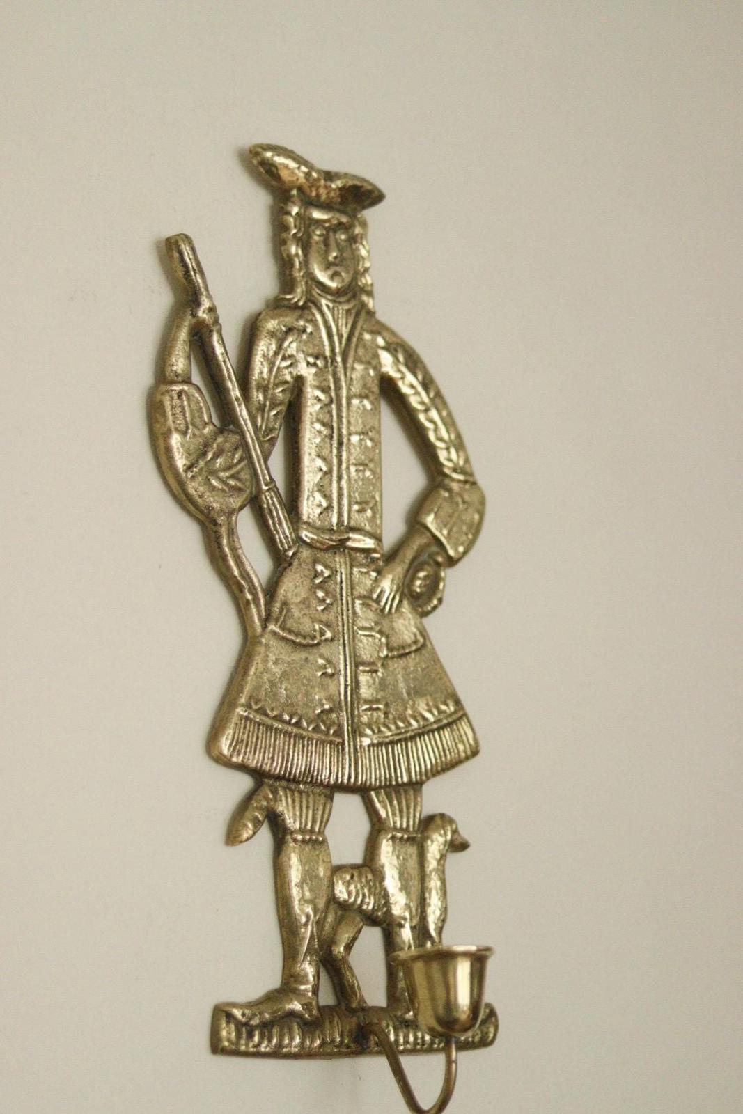 Pair of Mid-Century Brass Danish Sconces