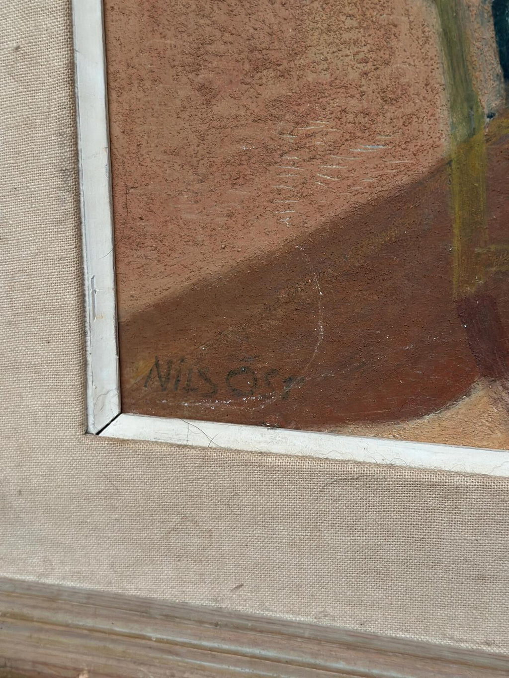 “Figure with Boats” by Nils Öst (1908–1982)