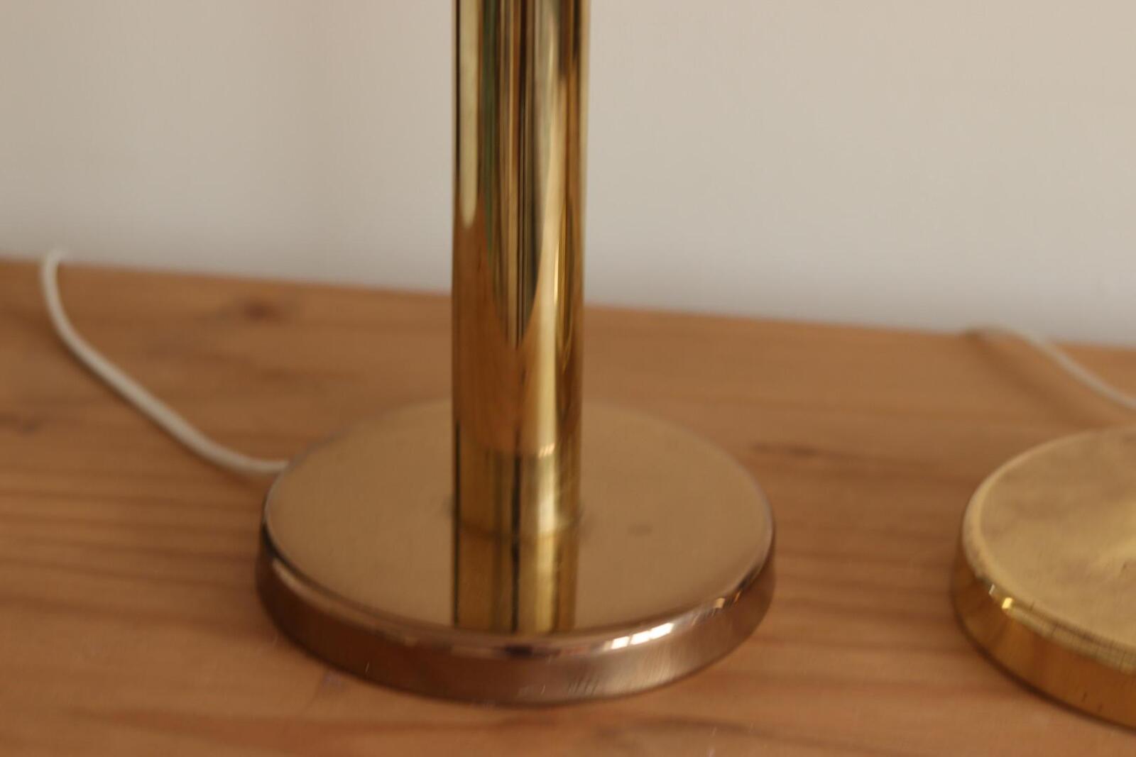 Pair of  Vintage Large Brass Table Lamps
