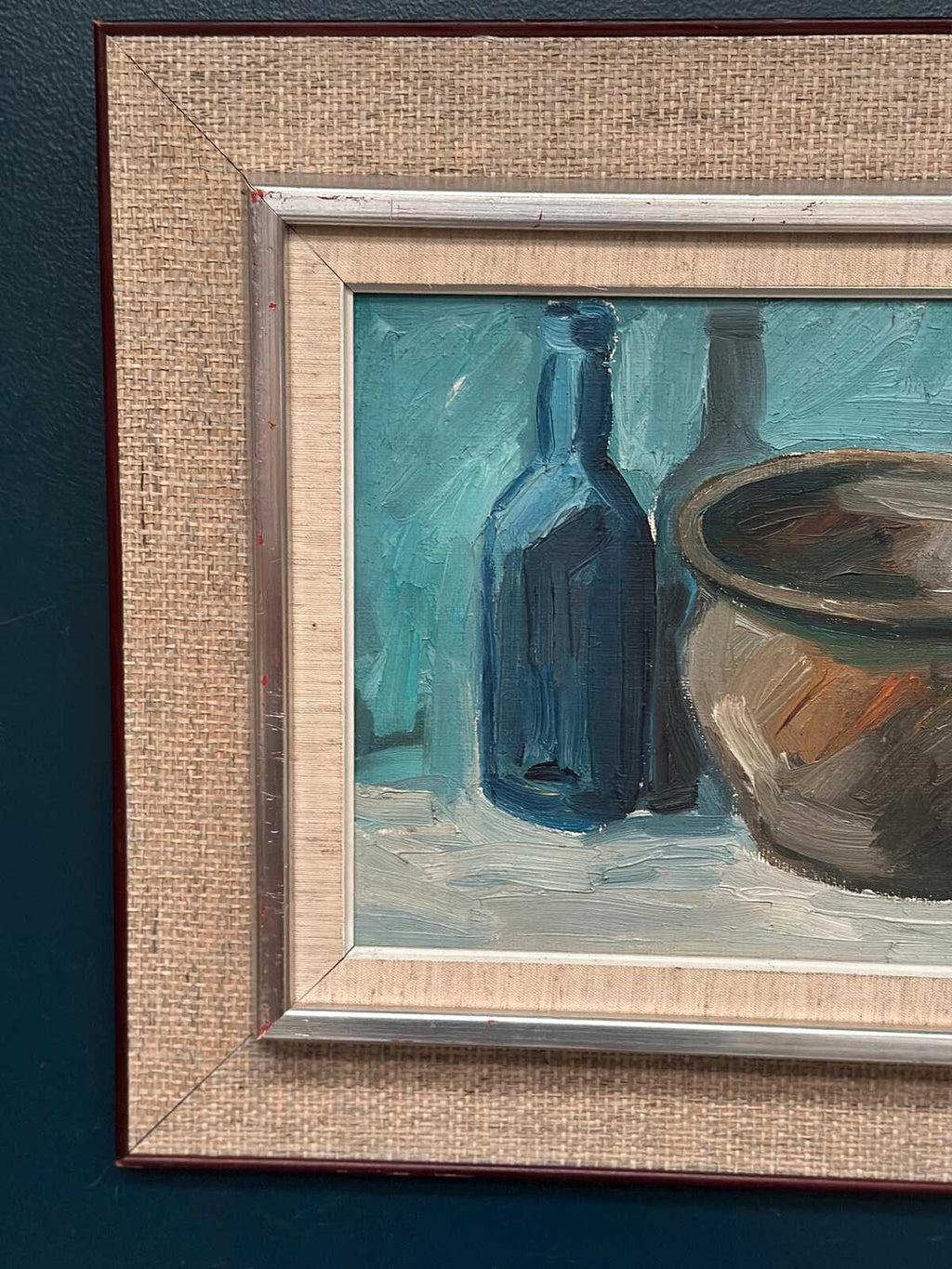 “Pot and Blue Bottle” by Viktor Rasmussen