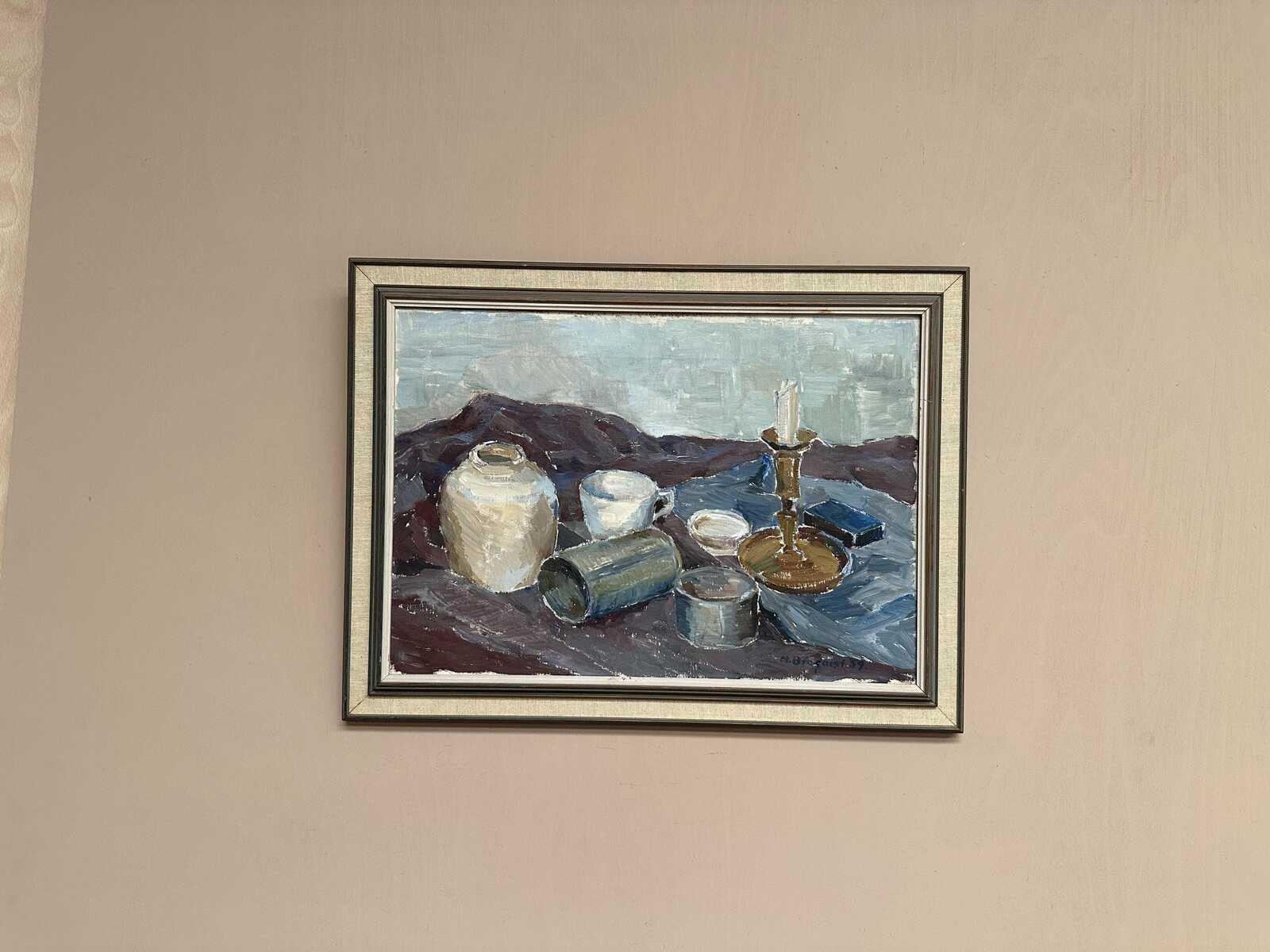 “Still Life with Candlestick” by M. Broquist