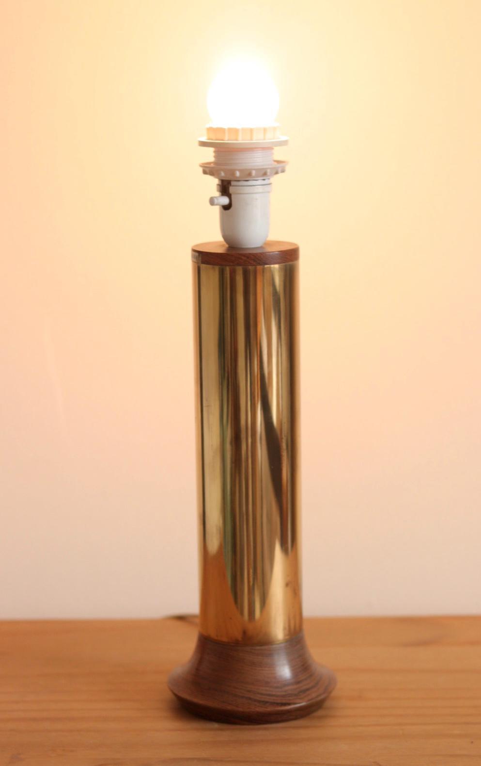 Large Vintage Brass Table Lamp