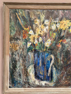 “Flowers in Blue Vase” by Sven Age