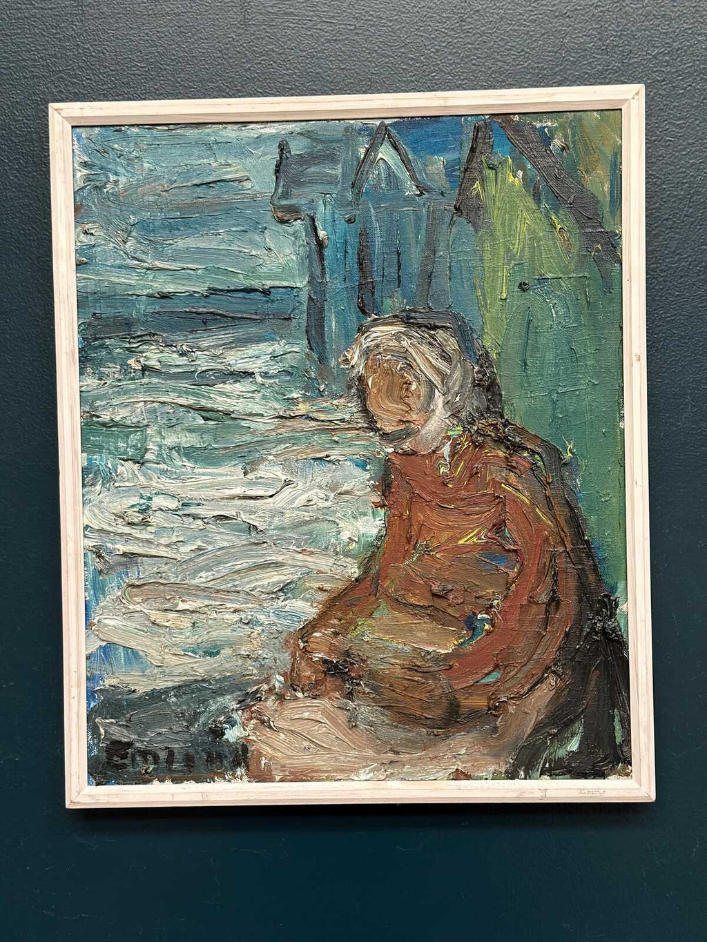 “Figure by the Harbor” by Einar Emland