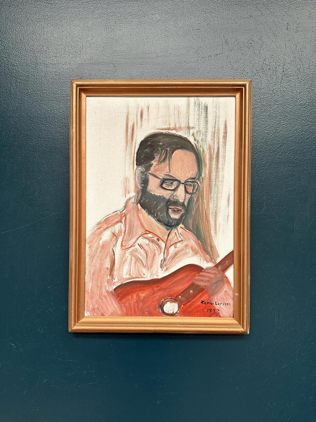 “Musician with Guitar” by Karin Larsson