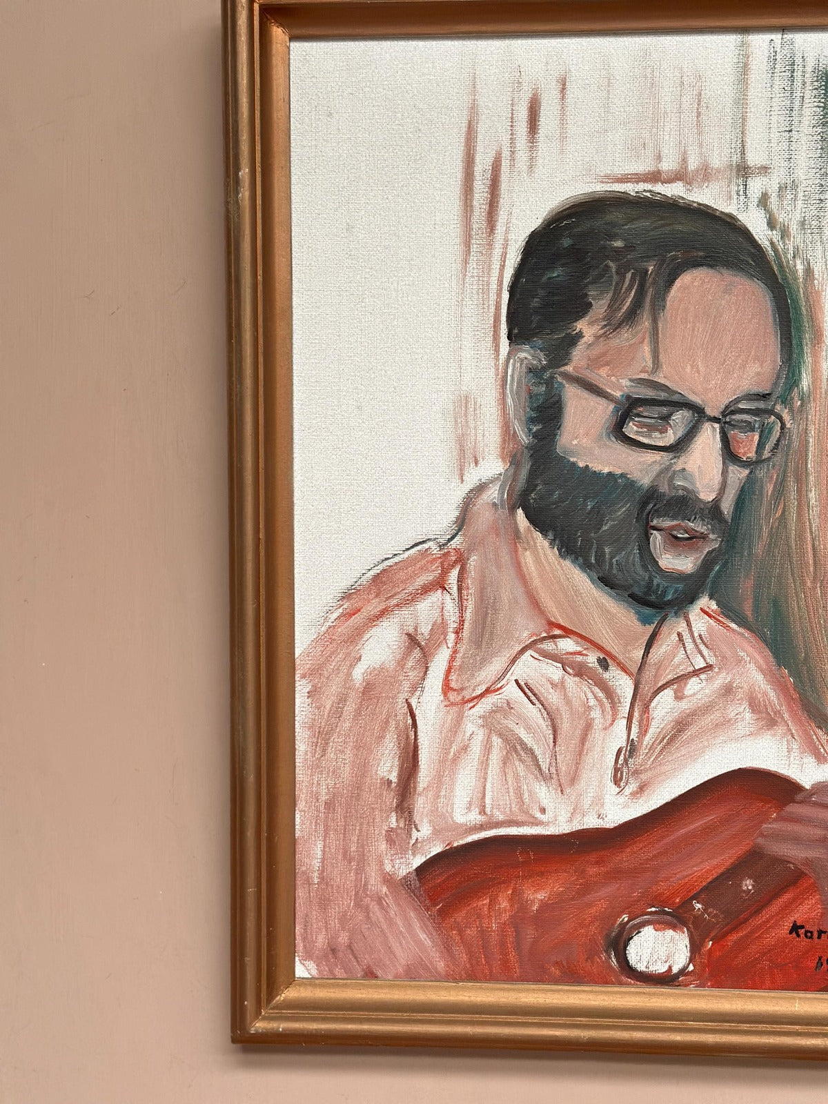 “Musician with Guitar” by Karin Larsson