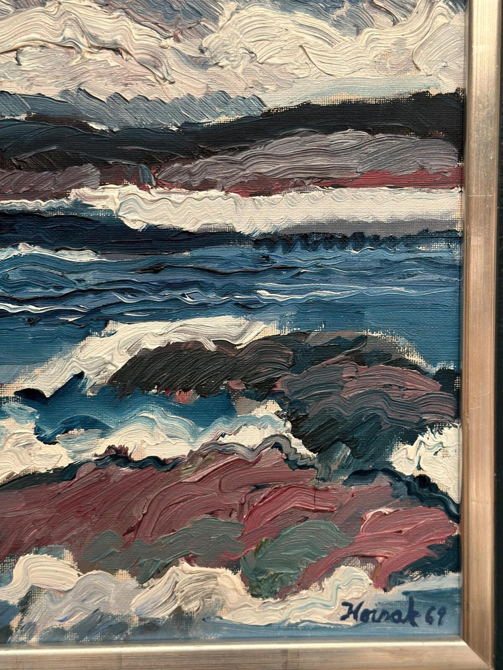 “Coastal Landscape” by Allan Horsak (1937–2004)
