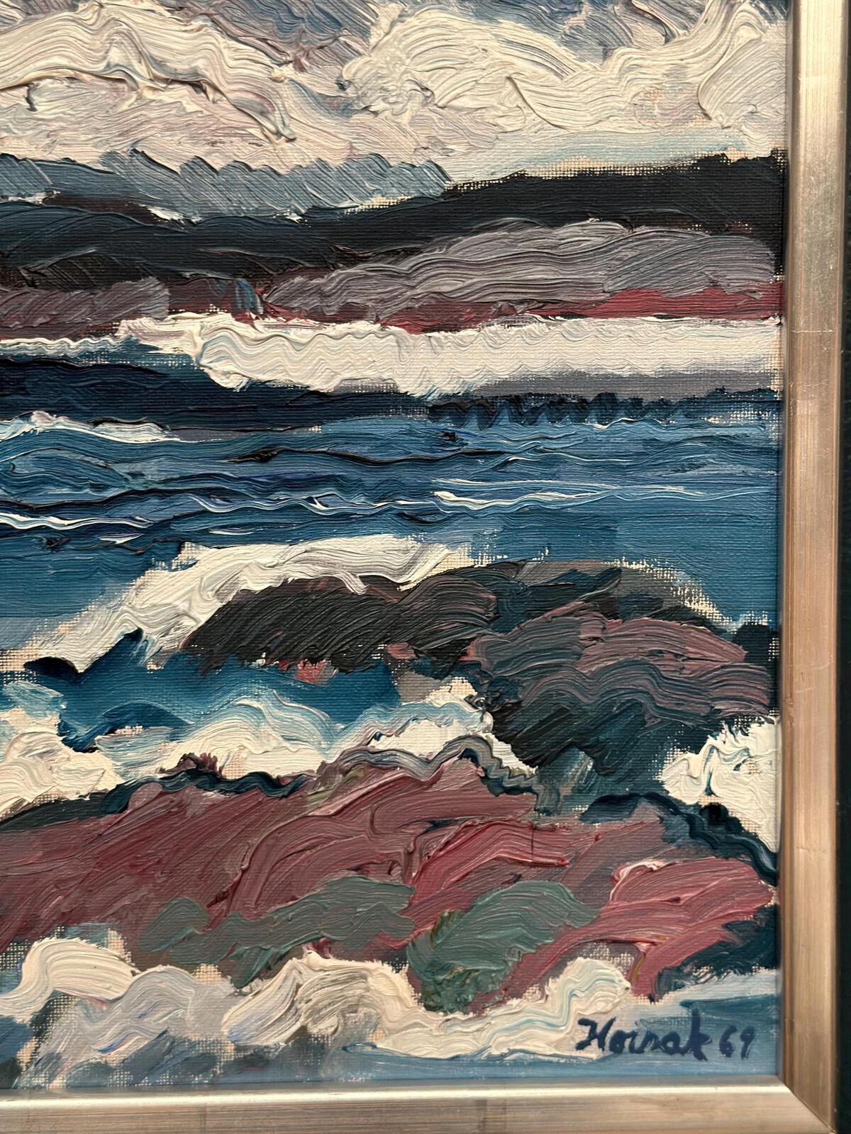 “Coastal Landscape” by Allan Horsak (1937–2004)
