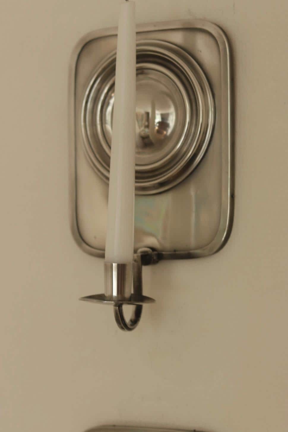 Pair Of Swedish Pewter Sconces By Svenskt - Tenn