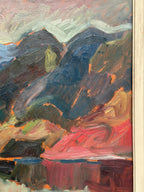 “Färgstarkt landskap” by Gustaf Börtner 1946