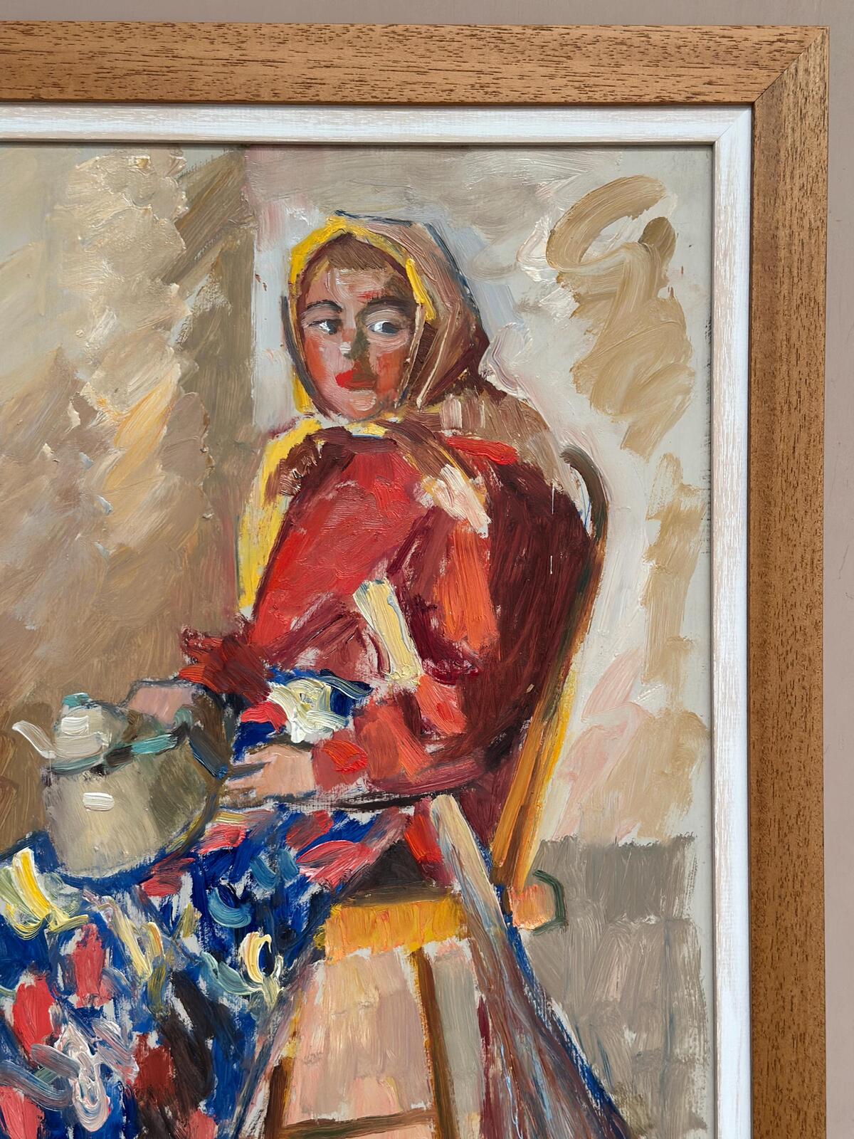 “Woman with Broom and Teapot” by Svan Wallquist