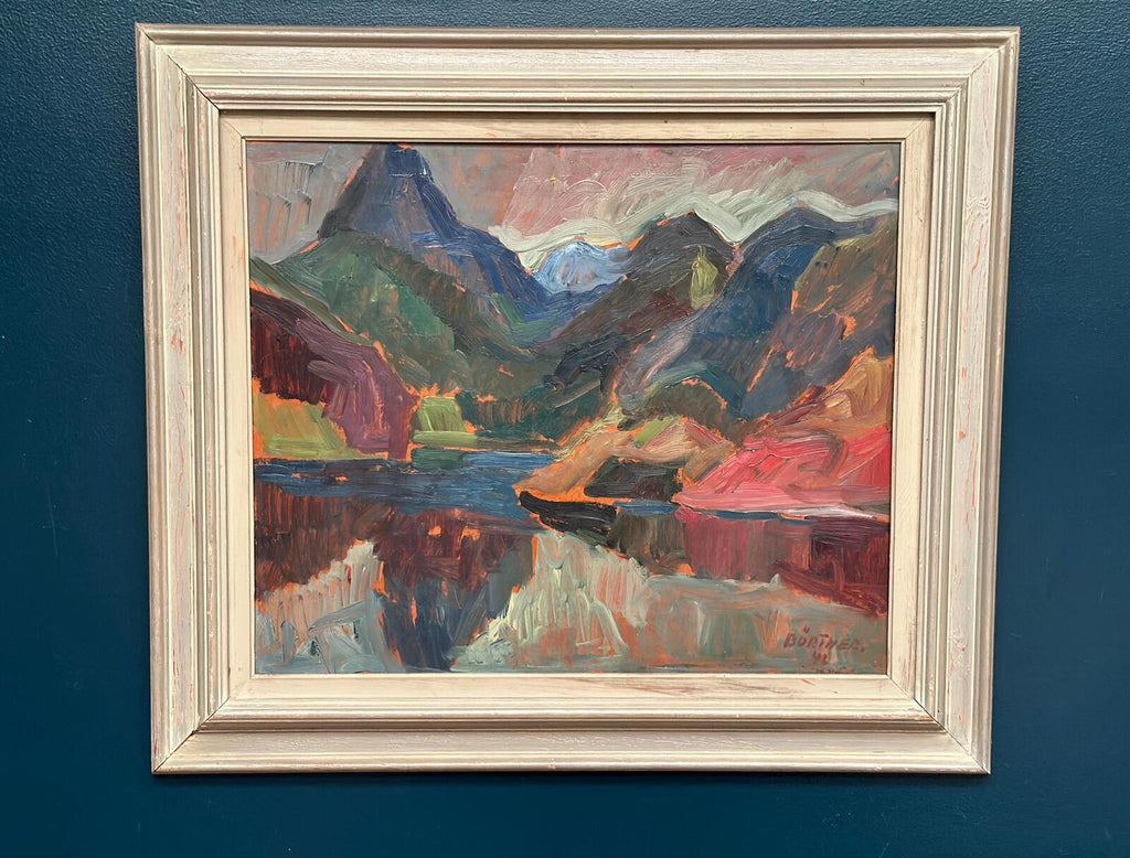 “Färgstarkt landskap” by Gustaf Börtner 1946