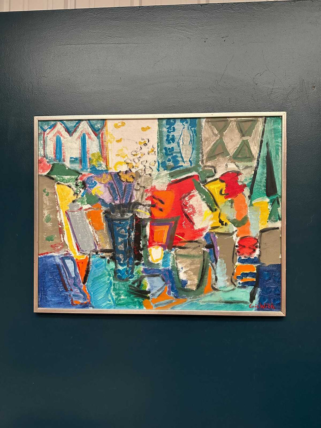 “Still Life with Flowers” by Eric With (1916–2000)