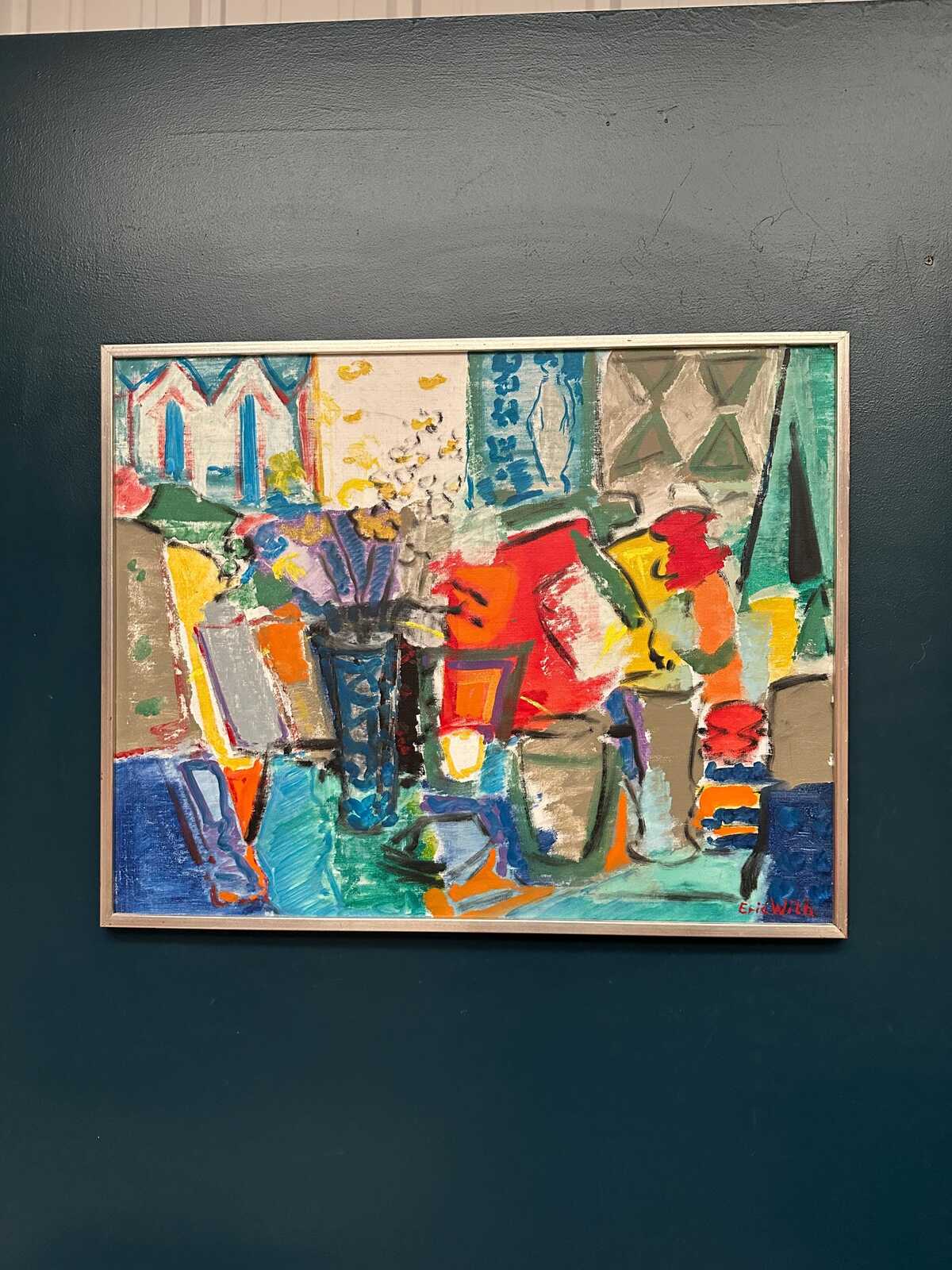“Still Life with Flowers” by Eric With (1916–2000)