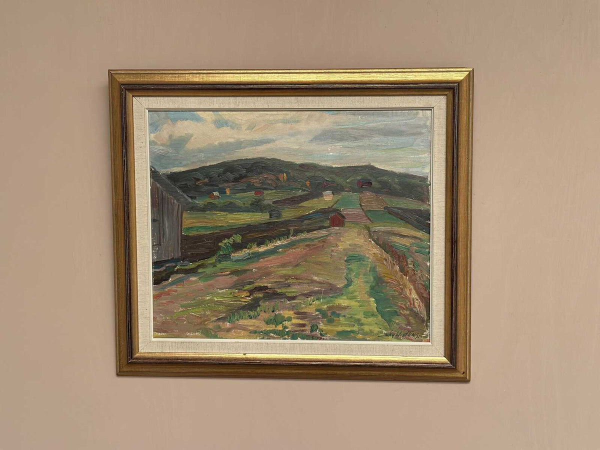 “Landscape with Huts” by Stig Westling