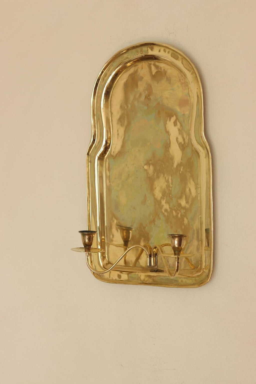Pair Of Mid Century Swedish Brass Sconces