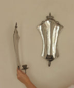 Pair Of Swedish Pewter Sconces By Karin Boström, Linköping Dated 1931