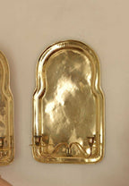 Pair Of Mid Century Swedish Brass Sconces