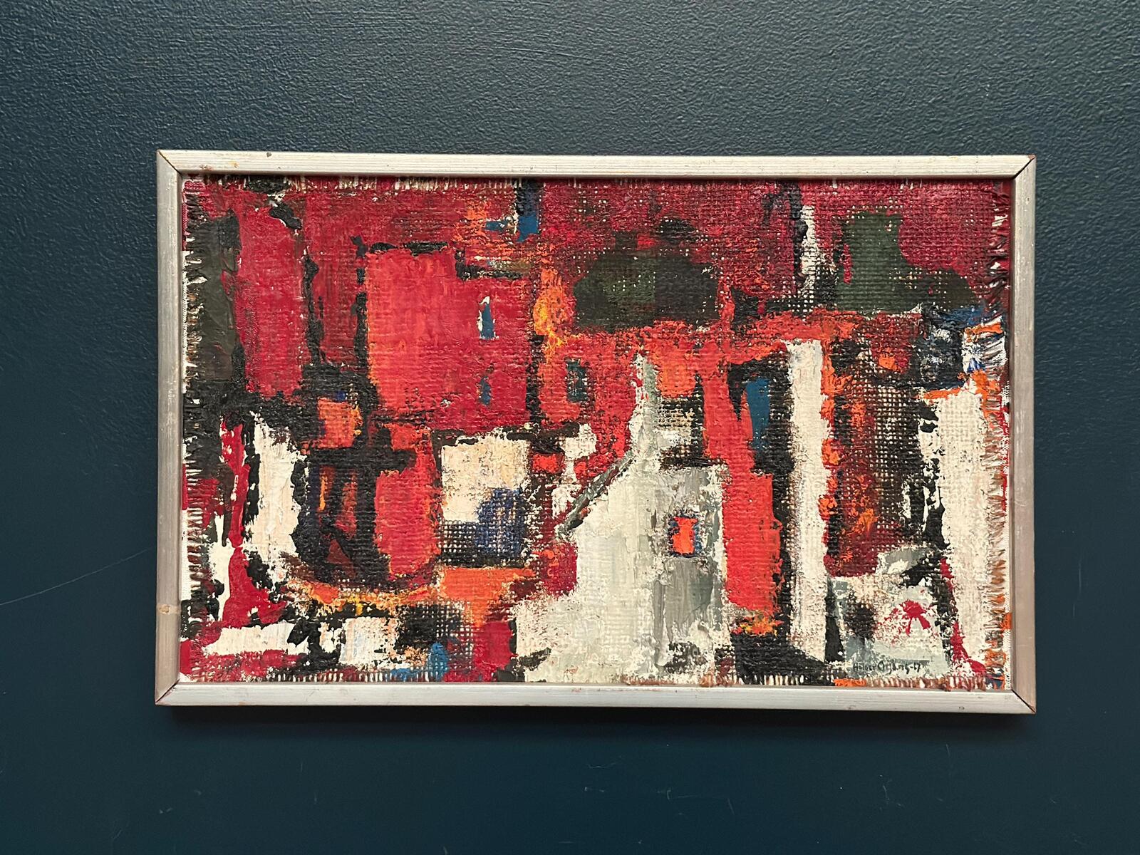 “Cityscape in Red” by Holger Oijens (1907–2004)
