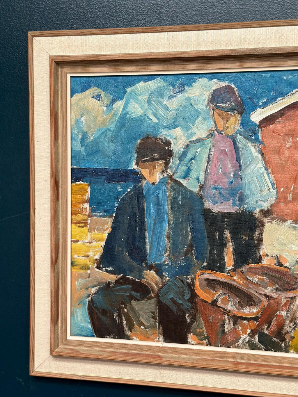 “Figures at the Fish Shed” by Svend Nielsen
