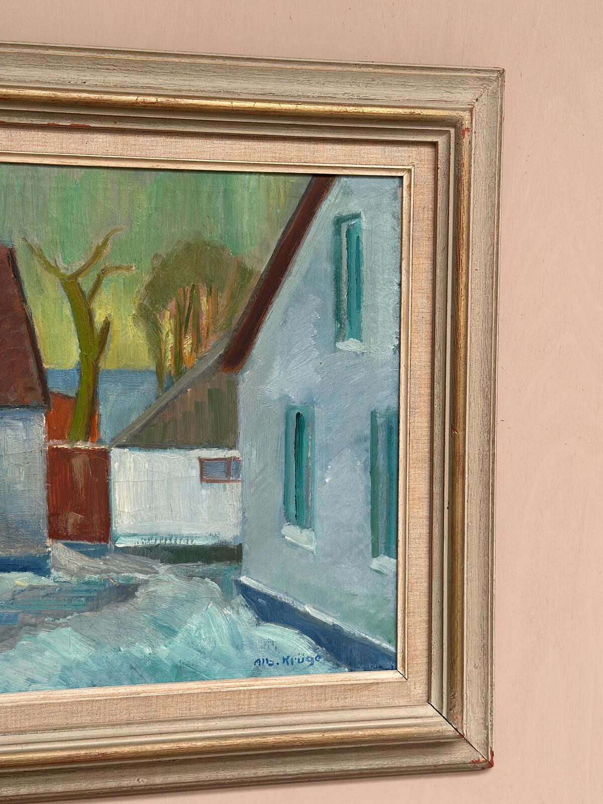 “Vinter Kväll Viks” by Albert Krüger (1885–1965)