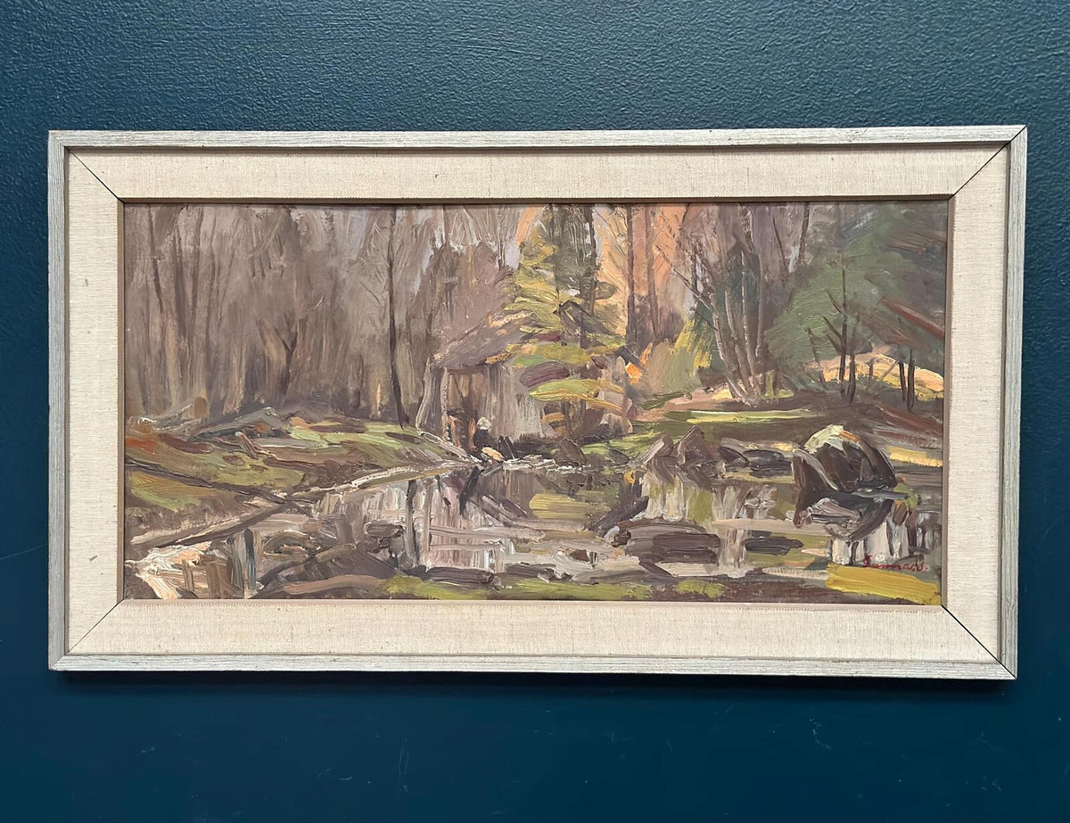 “Old Sawmill, Apelnäs Roasjö” by Gunnar Svensson