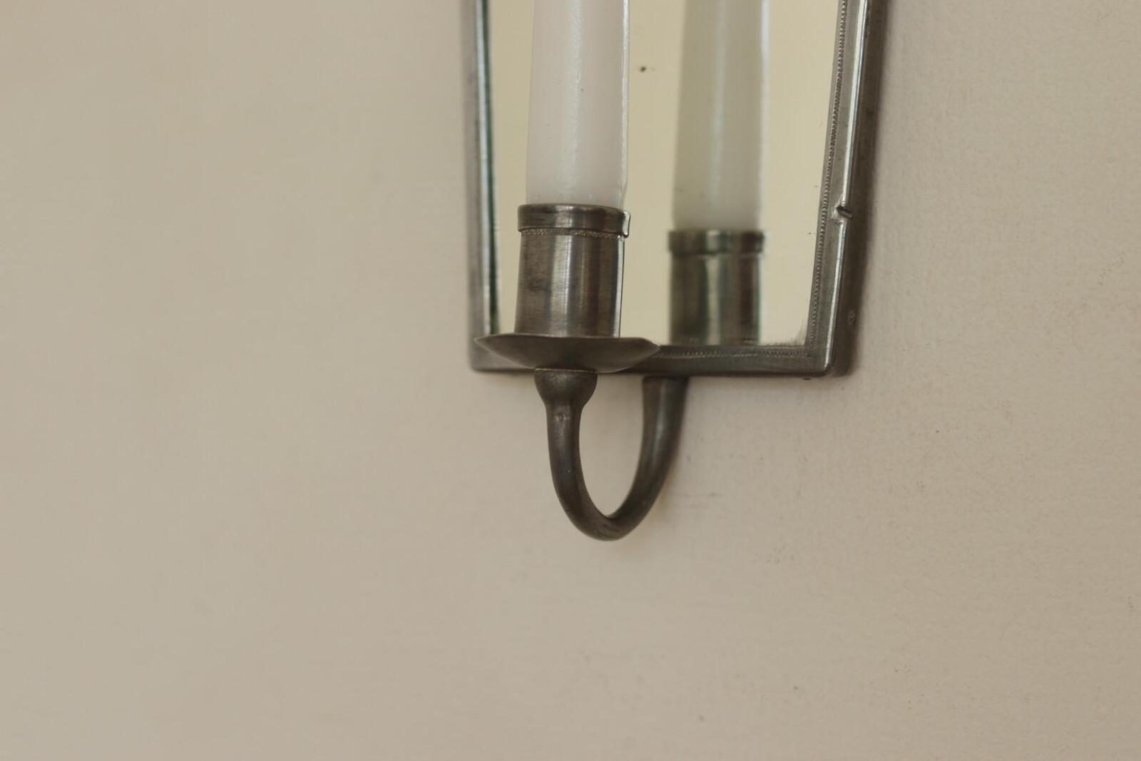 1926's Pair of Early Century Swedish Grace style sconces by  Nils Erik NORDSTRÖMS TENNVERKSTAD