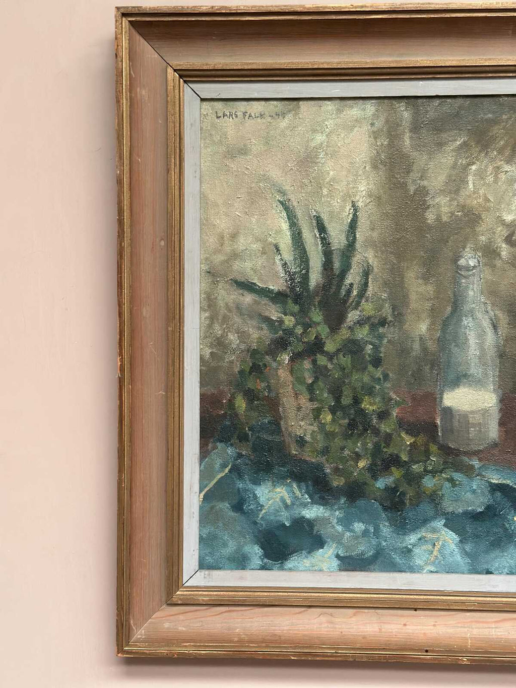 “Still Life with Glass Bottle” by Lars Falk
