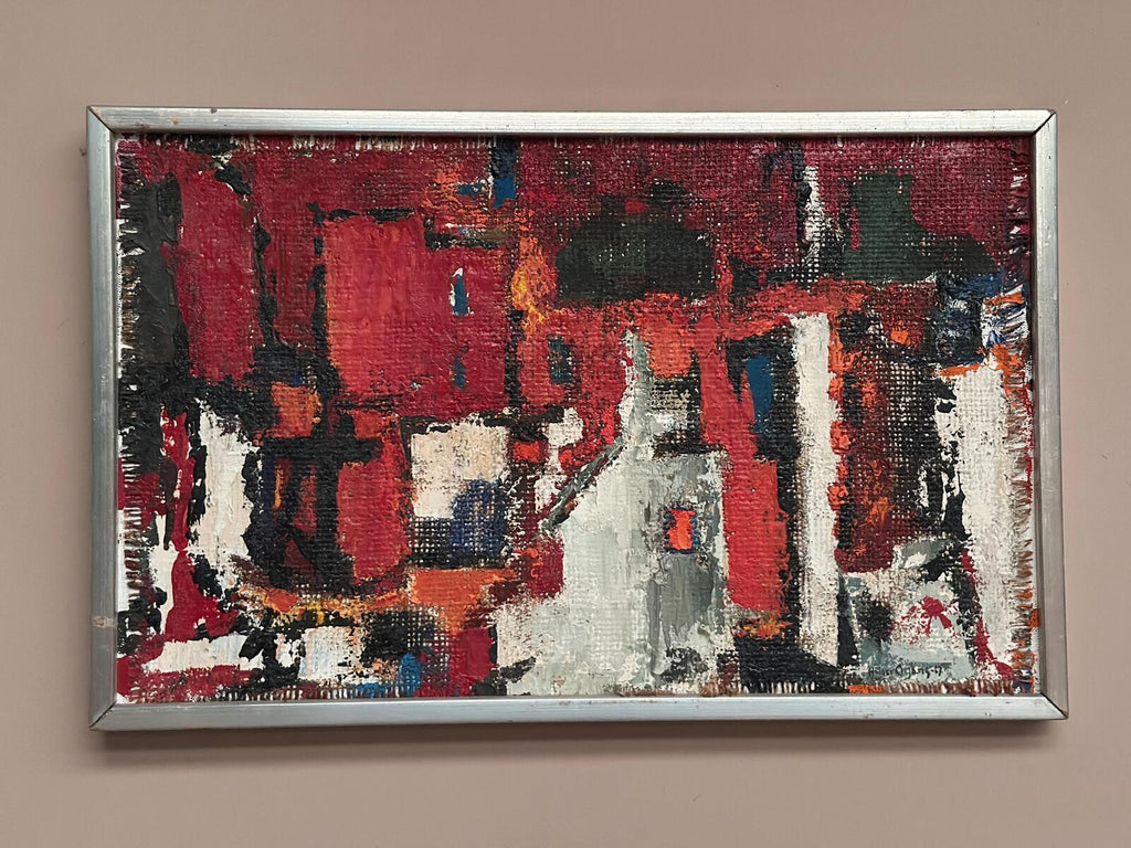 “Cityscape in Red” by Holger Oijens (1907–2004)