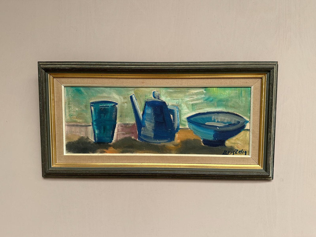 “Kattle Bowl and Glass” by Louis Zelig