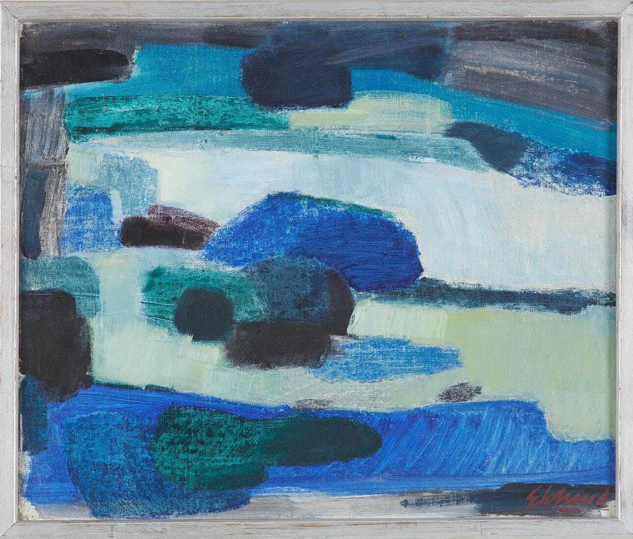 “Blå kust” (Blue Coast) by Bengt Eklund (1916–1989)