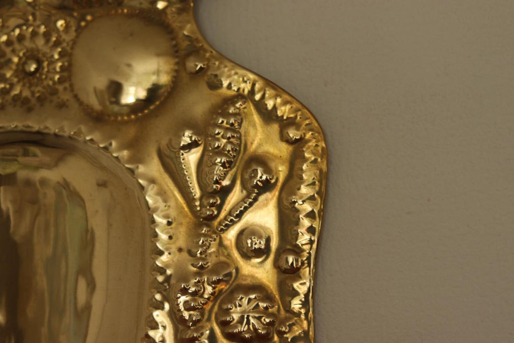 Baroque Style Mid-Century Brass Swedish Sconces