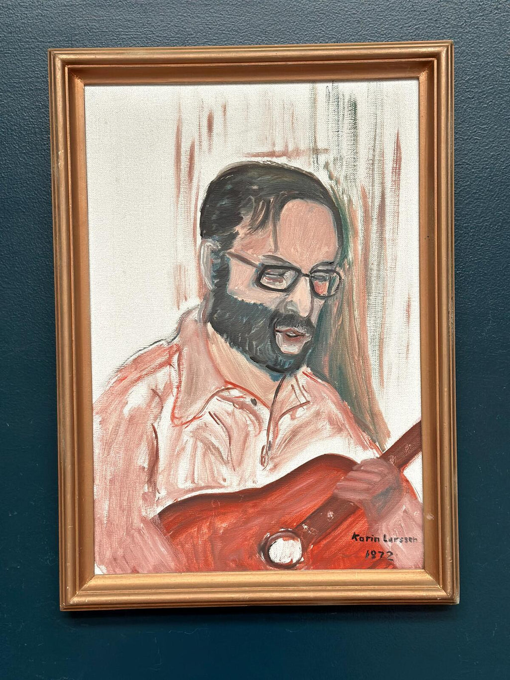 “Musician with Guitar” by Karin Larsson