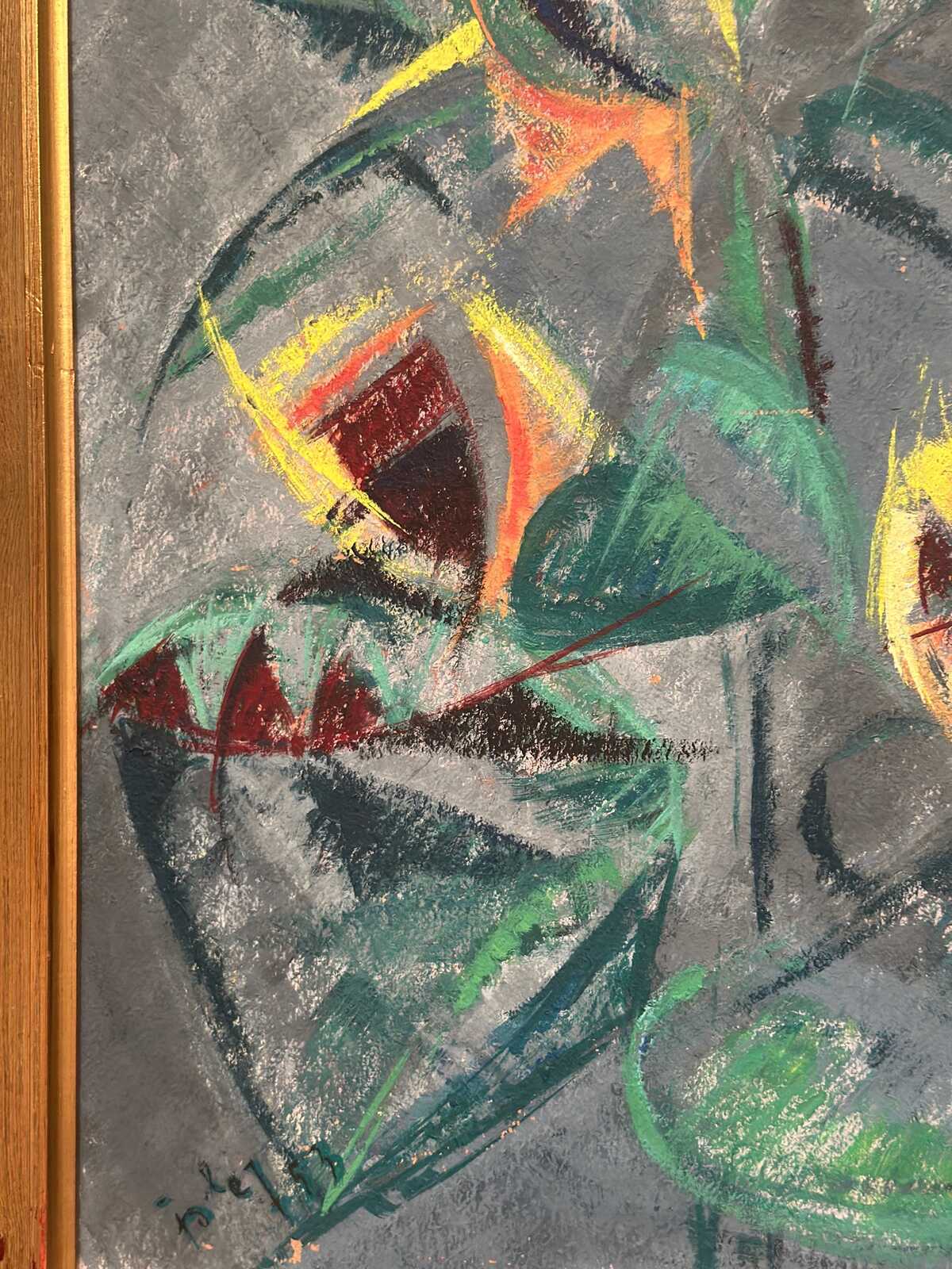 Abstract Still Life with Sunflowers