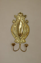 Pair Of Double Arm Art Nouveau Style Swedish Brass Sconces