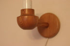 Pair of Vintage Wall Lamps by Ikea – Pine Wood Lamps