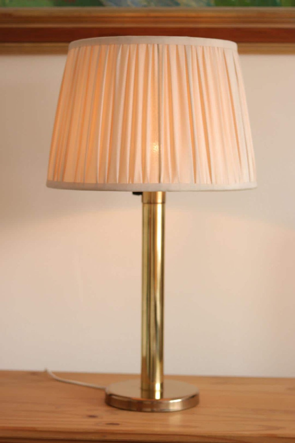 Pair of  Vintage Large Brass Table Lamps