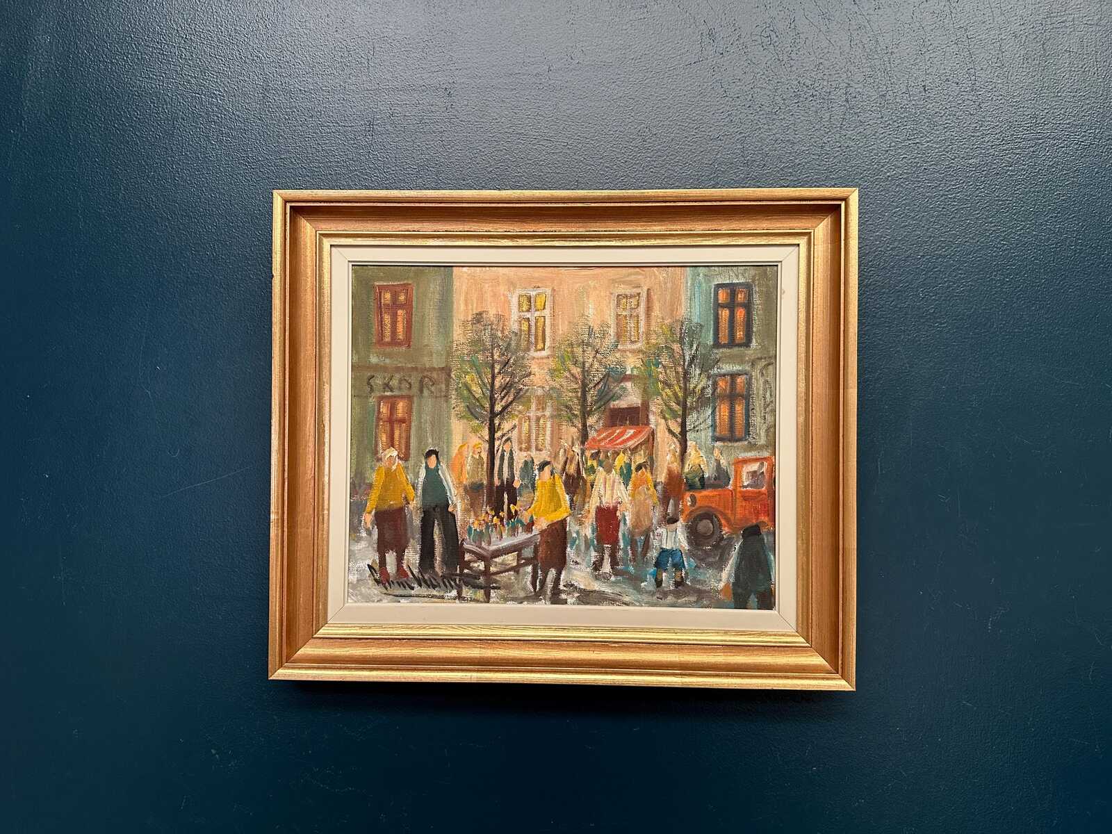 “Market Scene” by Arne Wallsten