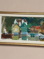 “Fishing Village” by Gösta Stawåsen