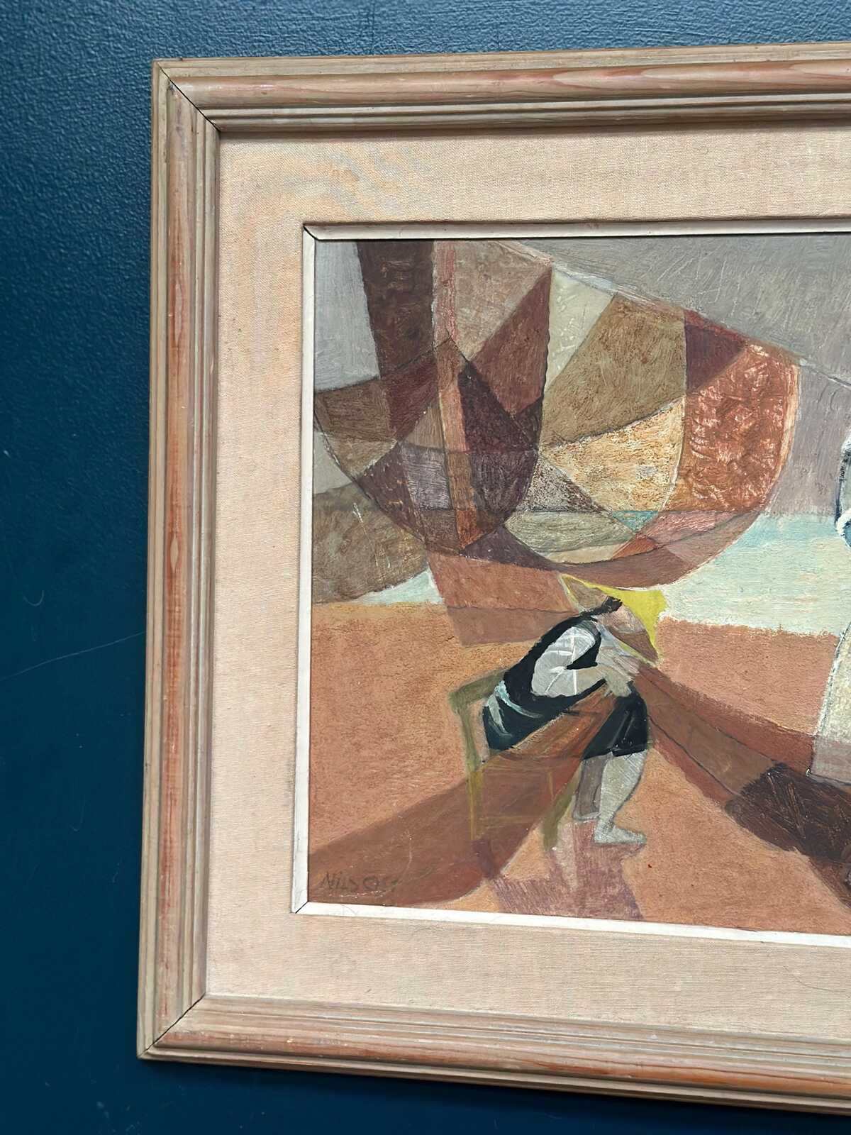 “Figure with Boats” by Nils Öst (1908–1982)
