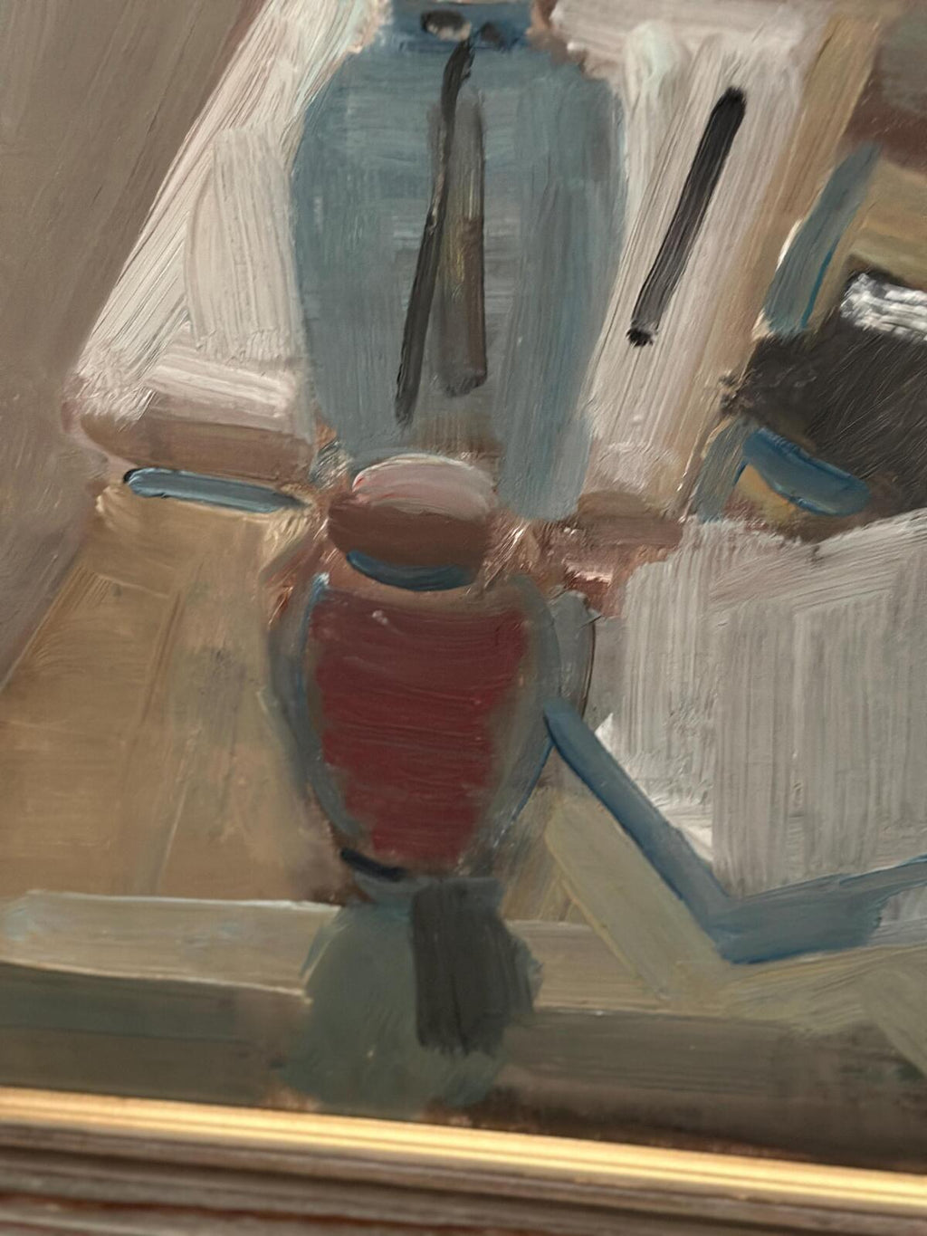 “Vase and Books” by Gösta Stawåsen