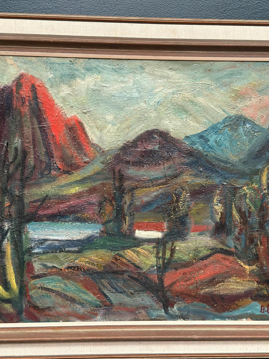 “Hut Between Hills” by B. Elvsfedt